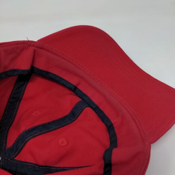 Nautica Slideback Hat Red One Size Embroidered Logo Outdoor 6 Panel - Picture 8 of 8